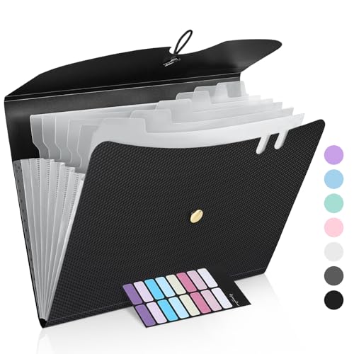 upgraded Sooez 7 Pocket Expanding File Folder, upgraded Accordion