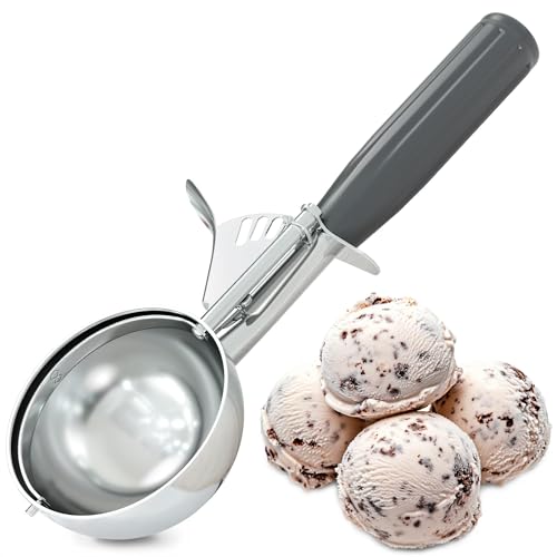Minimalist 4 oz Large Ice Cream Scoop with Trigger Release #8