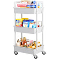 Pipishell 3 Tier Rolling Cart Organizer, Plastic Essentials